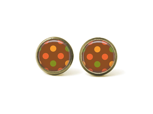 Polka Dot 12mm Post Earrings