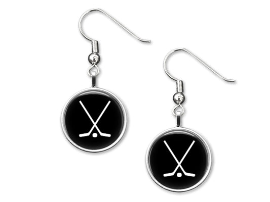 Hockey Stick 12mm Dangle Earrings