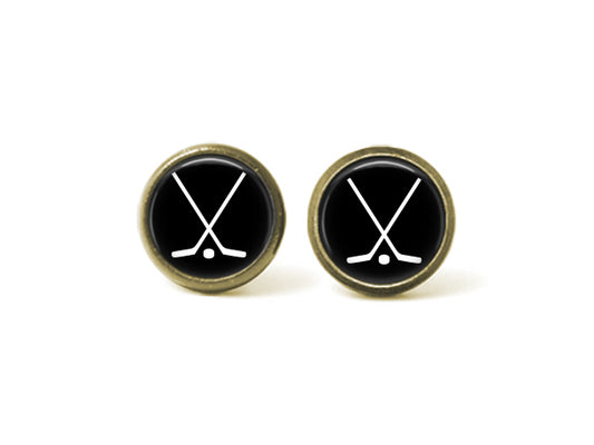 Hockey Stick 12mm Post Earrings