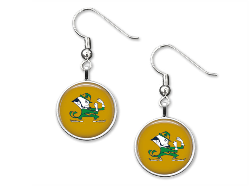 Notre Dame Fighting Irish 12mm Dangle Earrings