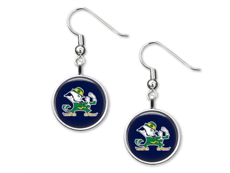 Notre Dame Fighting Irish 12mm Dangle Earrings