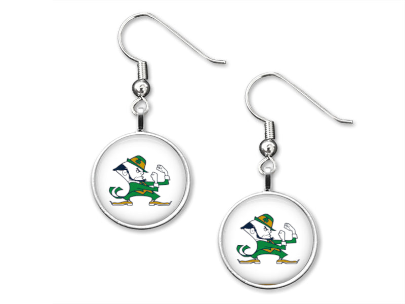 Notre Dame Fighting Irish 12mm Dangle Earrings