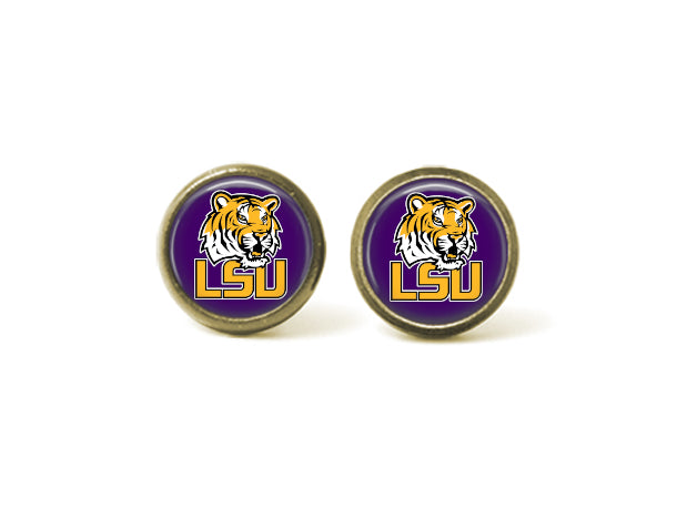 LSU Louisiana State University 12mm Post Earrings