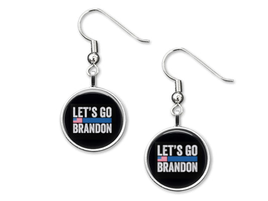 Let's Go Brandon 12mm Dangle Earrings