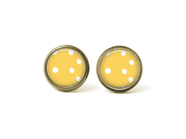 Hobo Polka Dots 12mm Post Earrings