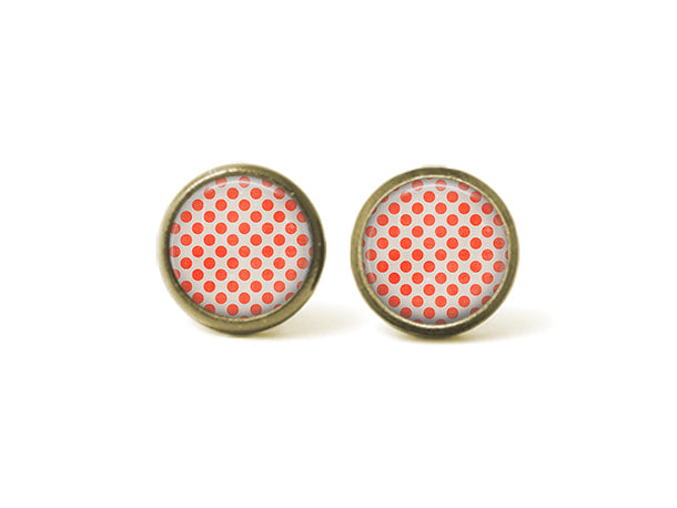 Hobo Polka Dots 12mm Post Earrings