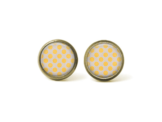 Hobo Polka Dots 12mm Post Earrings