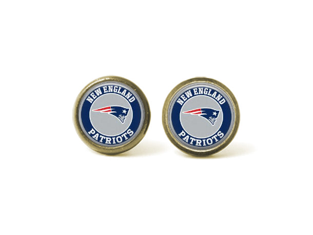 New England Patriots 12mm Post Earrings