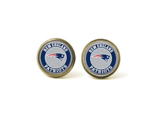 New England Patriots 12mm Post Earrings