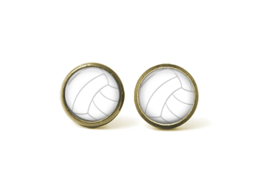 Volleyball 12mm Post Earrings