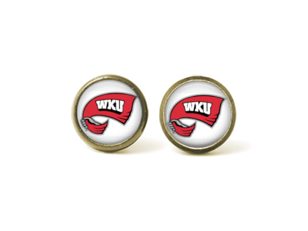 Western Kentucky Hill Toppers 12mm Post Earrings