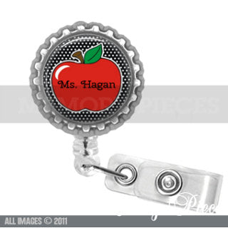 Personalized Teacher Retractable Badge Holder/Reel