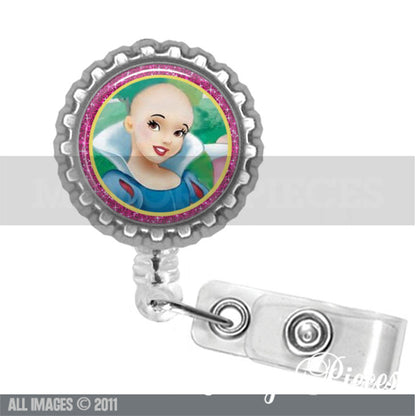 Disney Princess Bald is Beautiful Retractable Badge Holder/Reel