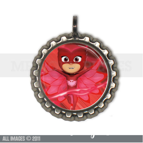 PJ Masks Bottle Cap and Ball Chain Necklace