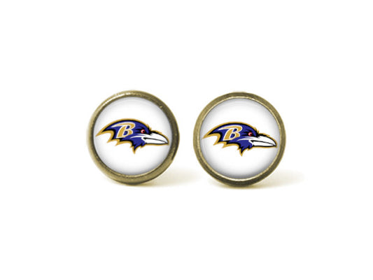 Baltimore Ravens 12mm Post Earrings