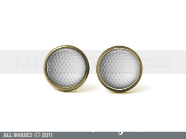 Golf 12mm Post Earrings