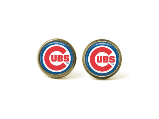 Chicago Cubs 12mm Post Earrings