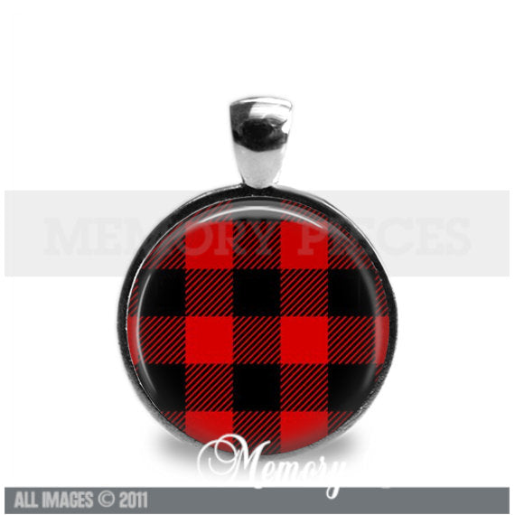 Buffalo Plaid Keychain/Pendant