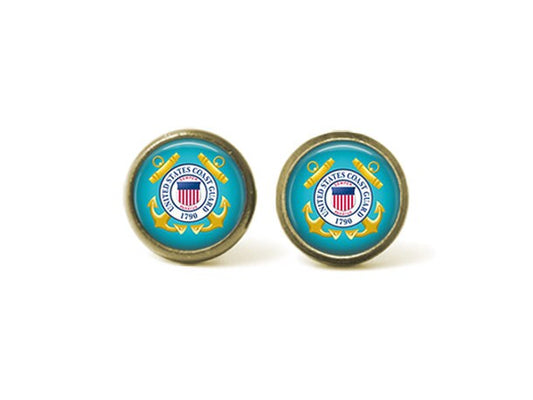 Coast Guard 12mm Post Earrings