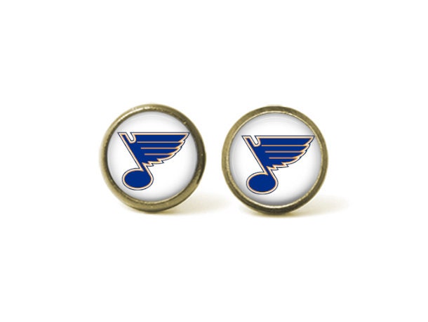 St. Louis Blues Hockey 12mm Post Earrings