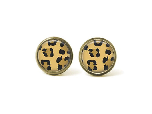 Cheetah 12mm Post Earrings