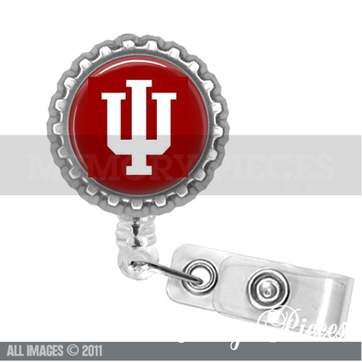 IU - Indiana University Retractable Badge Holder/Reel