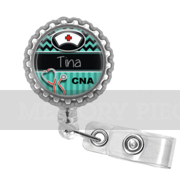 Personalized Nursing Retractable Badge Reel