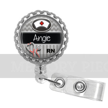 Personalized Nursing Retractable Badge Reel