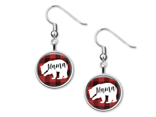 Mama Bear 12mm Dangle Earrings